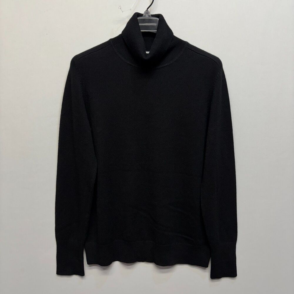 Everlane Women Cashmere Nylon Sweater Size Large Black C123 -1